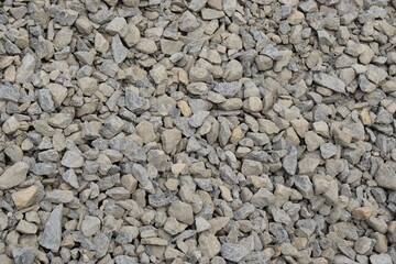 Gewaschener Kies als Baumaterial