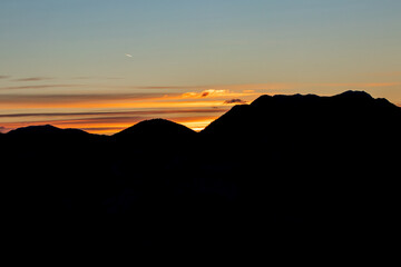 Obraz premium Beautiful orange colors in the Bohinj mountains