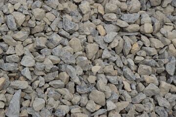 Gewaschener Kies als Baumaterial