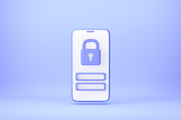 Mobile security concept, protection of personal data