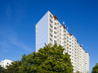 Monotones Wohngebäude, Wilhelmsburg, Hamburg, Deutschland, Europa