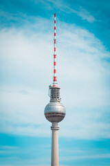 Fernsehturm in der Hauptstadt Berlin in Deutschland