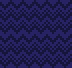 Blue Christmas Fair Isle Seamless Pattern Background