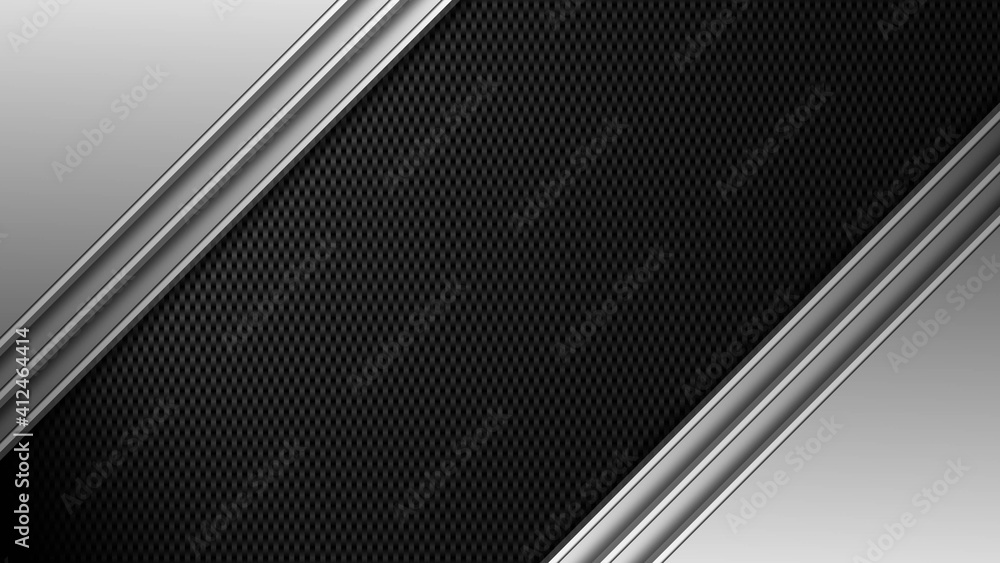 Aufkleber abstract background of graphic elements in gray color - modern transition to free space in carbon fo