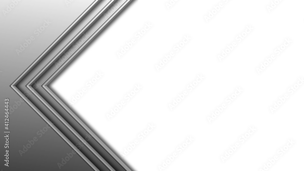 Aufkleber abstract background of graphic elements in gray color - modern transition to white free space for yo