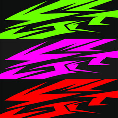Car Decal Design Vector Graphic Abstract 