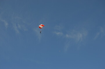 parachute in the sky
