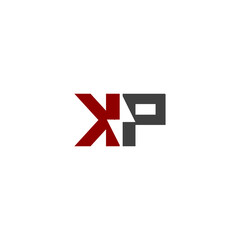Obraz premium KP electric initial logo design vector icon