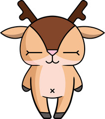 Cute deer. Vector illustration