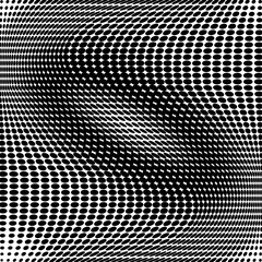 Black and white  polka dot pop art halftone pattern