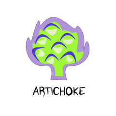 Lettuce, cabbage, broccoli, herbs, sprouts. Vegan, vegetarian set of icons with vegetables. Natural colors. Proper nutrition. Vegetable food. Vector isolated image.