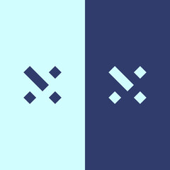 Letter X logo. modern style.