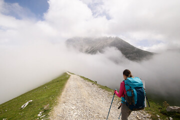 senderismo por la montaña