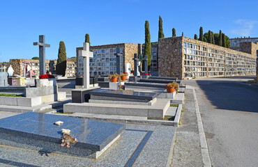 Cementerio de Montjuic en Barcelona Cataluña España
