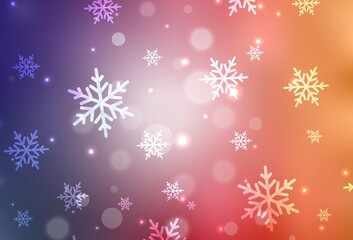 Light Pink, Yellow vector layout in New Year style.