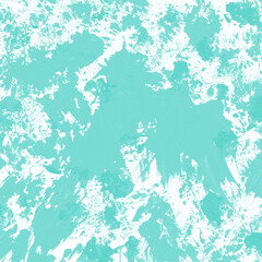 Modern contemporary acrylic background. Aqua texture made with a palette knife. Abstract painting on paper. Mess on the canvas.
