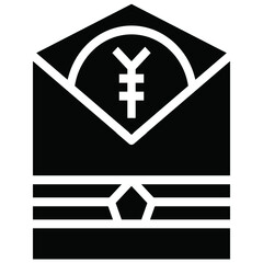 Chinese New Year icon for graphic design job application website report and other design job