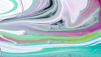 The colors of the aqueous ink are translucent. Abstract multicolored marble texture background