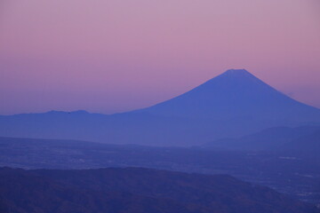 富士の夕景