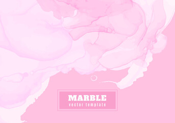 Pink Elegant Background. Liquid Marble Paper. Graphic Modern Wall. Art Invitation. Rose Elegant Background. Watercolour Wedding Wallpaper. Fluid Splash. Vector Banner. Chic Elegant Background.