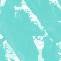 Modern contemporary acrylic background. Aqua texture made with a palette knife. Abstract painting on paper. Mess on the canvas.