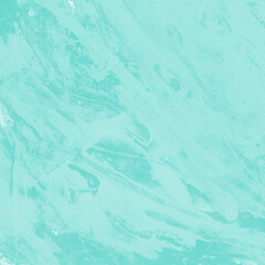 Modern contemporary acrylic background. Aqua texture made with a palette knife. Abstract painting on paper. Mess on the canvas.