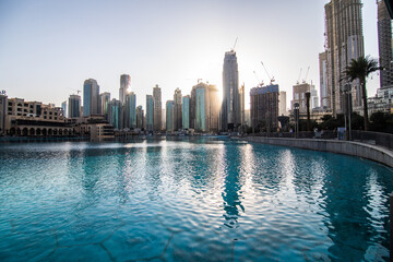 Fototapeta premium DUBAI, UAE- December, 2020: Burj Khalifa - the world's tallest tower at Downtown Burj Dubai