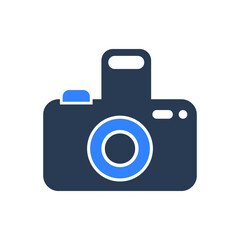 Camera Icon. Photography icon. Nature photography, geography, photo studio icon in vector illustration and flat style. 