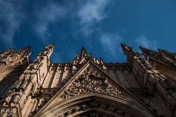 Fototapeta na wymiar Cathedral in Barcelona Spain