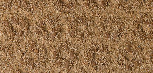 The texture of bread made from oat flour.