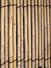 old brown tone bamboo mat or bamboo plank fence texture for background