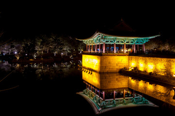 Obraz premium 경주의 동궁과 월지 (안압지)