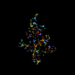 Question marks Quiz, doubt poll query public poll.