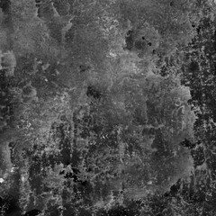 Black ink and watercolor texture on white paper background. Paint leaks and decalcomania effects. Hand-painted gouache abstract image. Mess on the canvas.