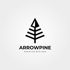 Fototapeta premium arrow pines logo vector business company symbol illustration designs