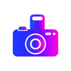 Camera Icon. Photography icon. Nature photography, geography, photo studio icon in vector illustration and flat style. 