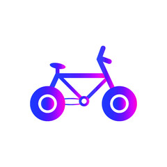 Bicycle icon. cyclist, cycle shop, cycle race, hiking race icon with vector illustration and flat style, black shape, circle color.