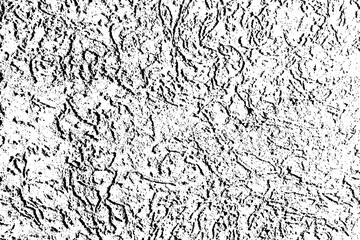 Abstract black and white distress texture. Grunge pattern. Background or overlay effect. Spotted design for vintage wallpaper. Faded grainy backdrop. Perforated gradation brush. Rustic dust. Vector