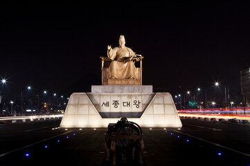 서울 광화문 광장의 모습