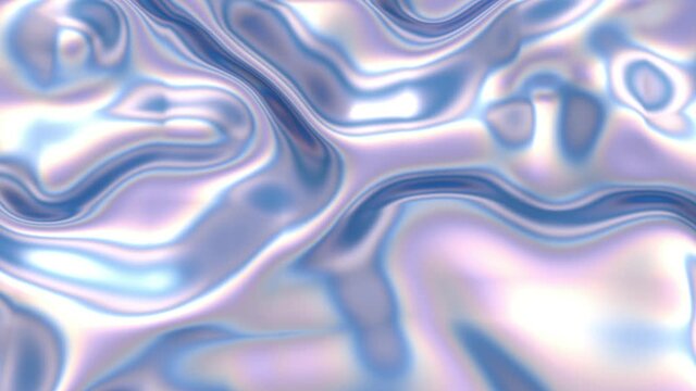 3D abstract animation . Smooth liquid shape. Trendy Colorful Fluid Abstraction Flow. Motion design element. 3D render. Seamless loop.