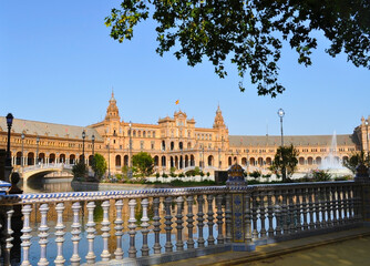 Beautiful Plaza de Espana, Seville, Spain