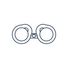 Fototapeta premium Binocular icon. travel binocular, camera zoom, camera lens, lens binocular icon.