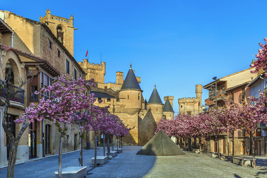 Street in Olite, Navarre, Spain