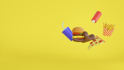 Fast Food - 3D for Web 
