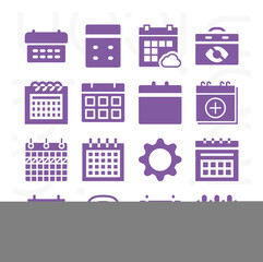 Fototapeta premium 16 pack of expected filled web icons set