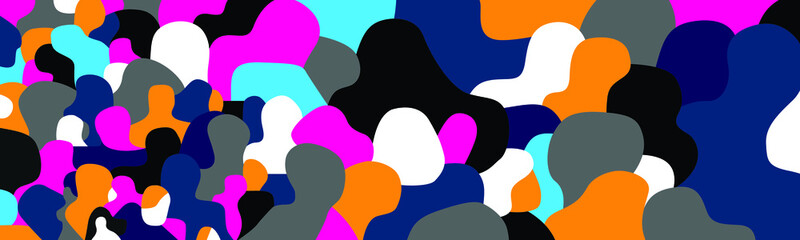 
people - abstract vector background
