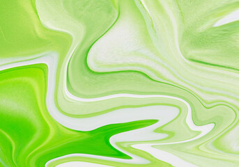 Abstract green fluid art texture background