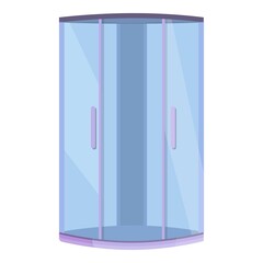 Design shower stall icon. Cartoon of design shower stall vector icon for web design isolated on white background