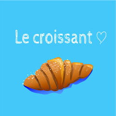 illustration of a croissant