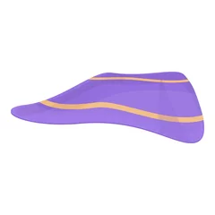 Fotobehang Violet handkerchief icon. Cartoon of violet handkerchief vector icon for web design isolated on white background © nsit0108